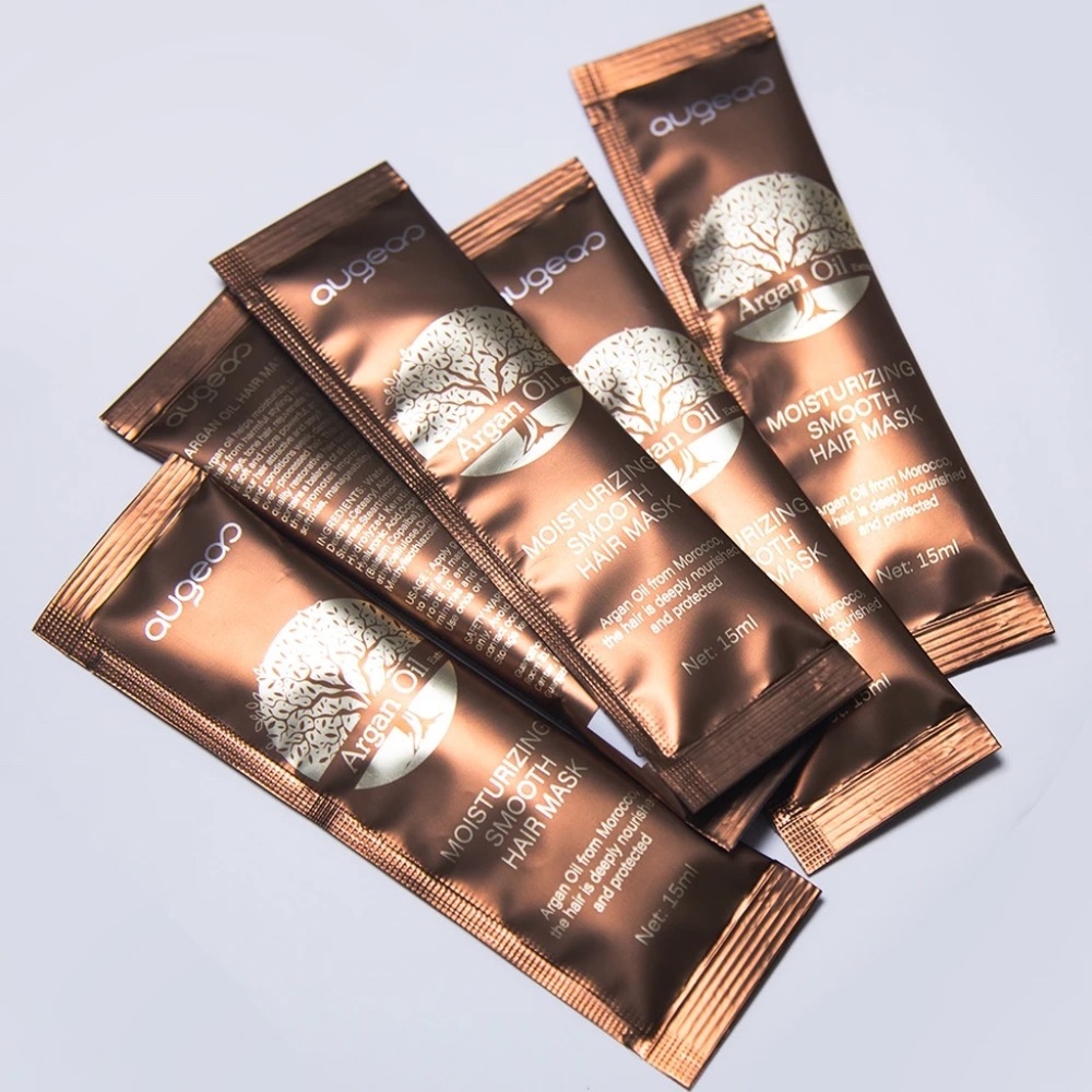 10pcs augeas Argan Oil Extra Moisturizing Smooth Hair Mask 15mL/piece